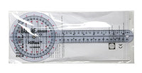 Baseline Plastic Goniometer - 360 Degree Head - 6 inch Arms — for Range-of-Motion Measurement