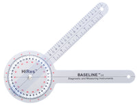 Baseline Plastic Goniometer - 360 Degree Head - 6 inch Arms — for Range-of-Motion Measurement