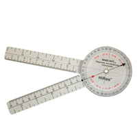Baseline Plastic Goniometer - 360 Degree Head - 6 inch Arms — for Range-of-Motion Measurement