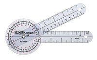 Baseline Plastic Goniometer - 360 Degree Head - 6 inch Arms — for Range-of-Motion Measurement
