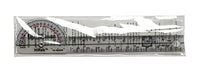 Baseline Plastic Goniometer - Pocket Style - HiRes 180 Degree Head - 6 inch Arms — for Range-of-Motion Measurement