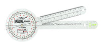 Baseline Plastic Absolute+Axis Goniometer - HiRes 360 Degree Head - 12 inch Arms — for Range-of-Motion Measurement