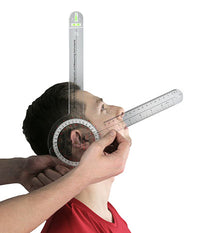 Baseline Plastic Absolute+Axis Goniometer - HiRes 360 Degree Head - 12 inch Arms — for Range-of-Motion Measurement