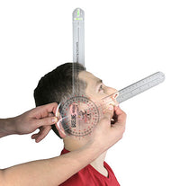 Baseline Plastic Absolute+Axis Goniometer - HiRes 360 Degree Head - 12 inch Arms — for Range-of-Motion Measurement