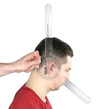 Baseline Plastic Absolute+Axis Goniometer - HiRes 360 Degree Head - 12 inch Arms — for Range-of-Motion Measurement