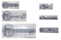 Baseline Plastic Goniometer - 6-piece Set — for Range-of-Motion Measurement