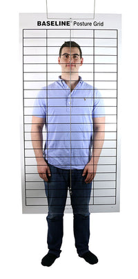 Baseline Posture Evaluation - 2-piece Set - Evaluator and Grid — for Alignment in Clinical and Institutional Care