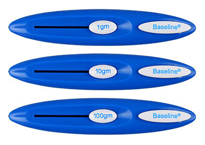 Baseline Monofilament - Retracting Filament - 3-piece Set (1,10 and 100 gram) — for Sensation in Clinical and Institutional Care