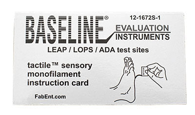 Baseline Tactile Monofilament - ADA/LEAP/LOPS - Disposable w/sleeve - 5.07 - 10 gram - 1 ea. — for Sensation in Clinical and Institutional Care