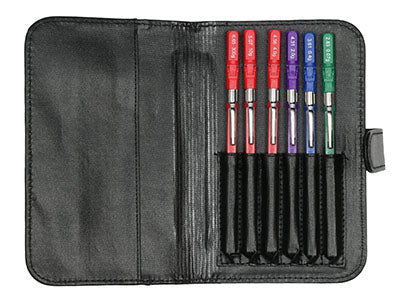 Baseline Fold-Up Monofilament, Evaluator Foot Set with Case (Set of 6: 2.83, 3.61, 4.31, 4.56, 5.07, 6.65) — for Sensation in Clinical and Institutional Care