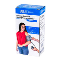 ADC Baseline Pocket Aneroid Sphygmomanometer with Case, Adult — for Blood Pressure Monitoring