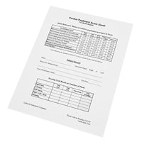 Purdue Manipulation and Dexterity Test - Purdue Pegboard Accessory - 25 Scoring Forms — for Manipulation in Clinical and Institutional Care
