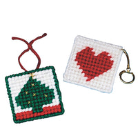 Allen Diagnostic Module Needlepoint Heart Key Rings, Pack of 6 — for Manipulation in Clinical and Institutional Care