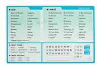 Acuity Medical EZ Communication Board, English Word Board — for Communication Boards in Clinical and Institutional Care