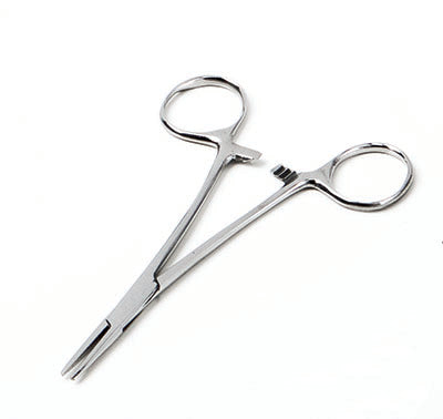 ADC Halstead Hemostatic Forceps, Straight, 5", Stainless — for Medical Essentials in Clinical and Institutional Care
