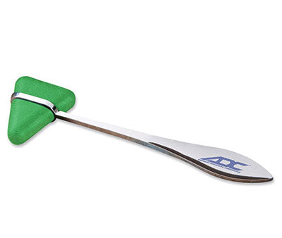 ADC Taylor Neurological Hammer, 7 1/2", Dark Green — for Sensation in Clinical and Institutional Care