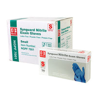 FEI Nitrile Exam Gloves, Latex-Free, Blue, Case of 10 (100 pieces per box, 1000 pieces total) — for PPE in Clinical and Institutional Care