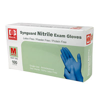 FEI Nitrile Exam Gloves, Latex-Free, Blue, Each (100 pieces per box) — for PPE in Clinical and Institutional Care