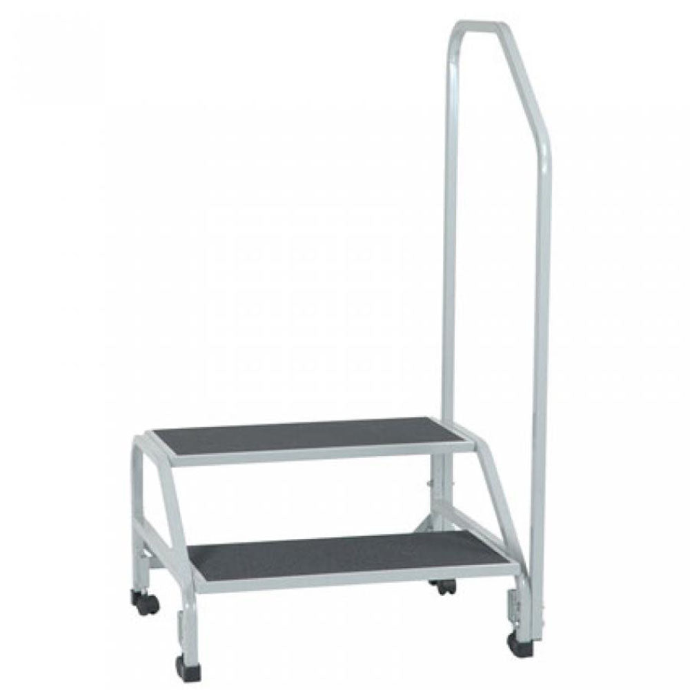 MedCare 2-Step Bariatric Step Stool with Handrail  | Heavy-Duty Assisted Access Platform