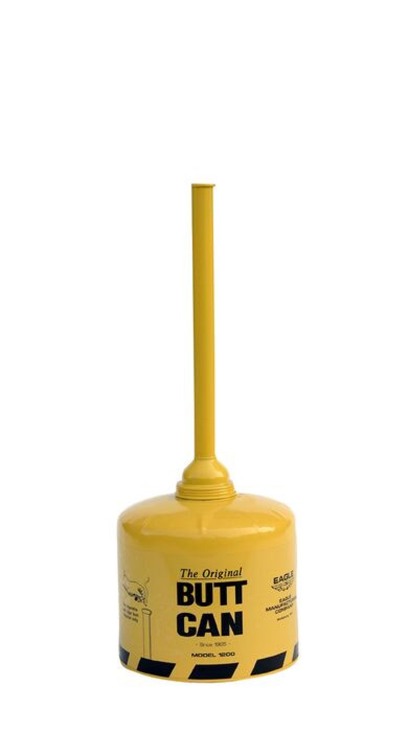 Justrite 1200BEIGE Steel Original Butt Can 5 Gallon