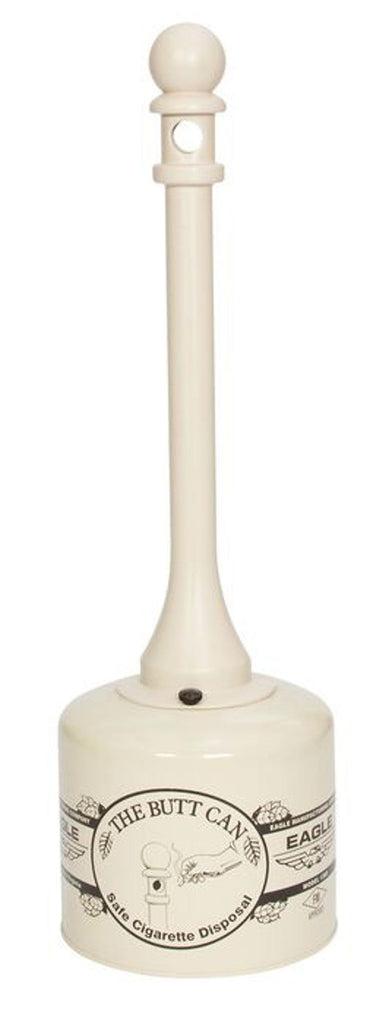 Justrite 1202 Metal Poly Butt Can, 2 Gallon Smoking Receptacles