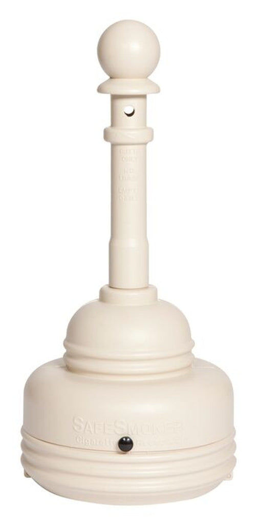 Justrite 1206GRAY 5 Quart Outdoor Ashtray, SafeSmoker™ Smoking Receptacles