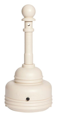 Justrite 1206GRAY 5 Quart Outdoor Ashtray, SafeSmoker™ Smoking Receptacles