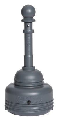 Justrite 1206GRAY 5 Quart Outdoor Ashtray, SafeSmoker™ Smoking Receptacles