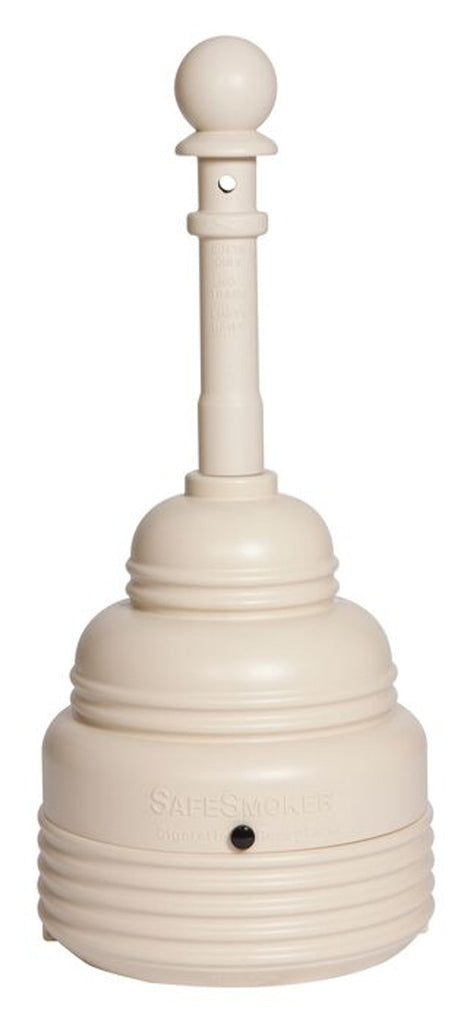 Justrite 1206GRAY 5 Quart Outdoor Ashtray, SafeSmoker™ Smoking Receptacles