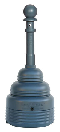Justrite 1206GRAY 5 Quart Outdoor Ashtray, SafeSmoker™ Smoking Receptacles