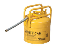 Justrite 1215 5 Gallon, 7/8in Metal Hose, DOT Transport Type II Safety Can for Flammables