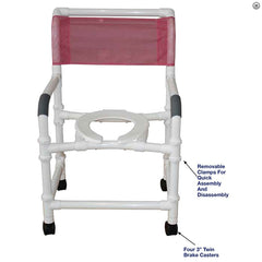 MJM Knockdown Wide Deluxe Shower Chair, 375 lb Capacity