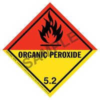 J.J. Keller Class 5 Organic Peroxide Labels - Paper, 50 Sheets/Pk (2 Labels/Sheet)