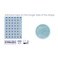 SUBMED Sterile 3-Layer Side-Adhesive Surgical Drapes