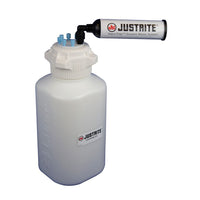 Justrite VaporTrap Carboy with Filter Kit, 4L HDPE, 83mm Cap, 6 Ports 1/8" OD Tubing