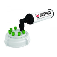 Justrite VaporTrap UN/DOT Cap with Filter Kit, 70mm Cap, 6 Ports 1/16'' OD Tubing