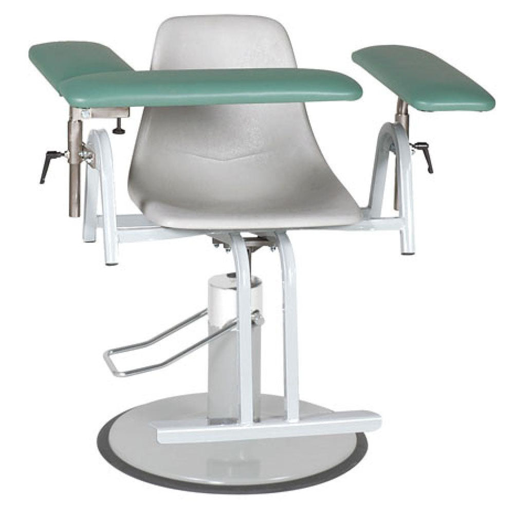 MedCare 12CPA Adjustable Blood Drawing Chair – Ergonomic Heavy-Duty Phlebotomy Seating with Dual Padded Flip Arms