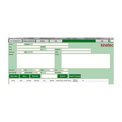 Kinetec Kinevia Cockpit Software — for Continuous Passive Motion Therapy