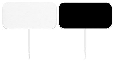 ValuTrode X, white cloth, 2" x 4" rectangle, 40/case — for Electrotherapy Pain Management
