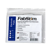 FabStim Premium Gel Self-Adhesive Electrode, White Foam Back, Pack of 4 — for Electrotherapy Pain Management