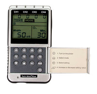 Richmar Digital 4-channel EMS/TENS unit, portable/battery or AC adapter, complete — for Electrotherapy Pain Management