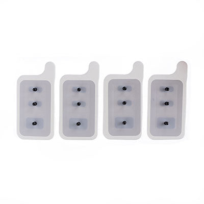 Prometheus Pathway Electrodes, Bag of 100 (Rectangular 3 Snaps in a Row Style) — for Women's Health and Wellness in Clinical and Institutional Care