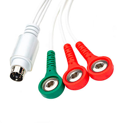 Prometheus Electrode Lead Wire Set, Use with Easytrode Pregelled Electrodes, 6' — for Women's Health and Wellness in Clinical and Institutional Care