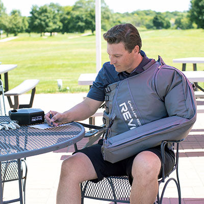 Mueller RecoveryCare REVIVE, Additional Garments, Half Jacket (Gray) — for Cold Compression in Clinical and Institutional Care