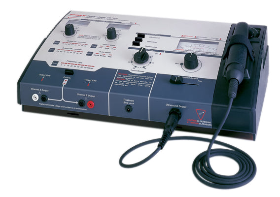 Amrex Ultrasound/Stim Combo - US/752 (High Volt), 1.0 MHz with 5 cm and 10 cm head and QuickConnect Transducer — for Therapeutic Ultrasound Treatment