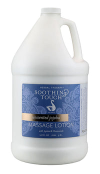 Soothing Touch Jojoba Unscented Lotion, 1 Gallon — for Massage Therapy and Muscle Recovery