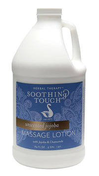 Soothing Touch Jojoba Unscented Lotion, 1/2 Gallon — for Massage Therapy and Muscle Recovery