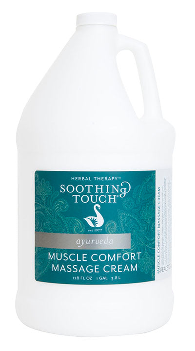 Soothing Touch Muscle Comfort Cream, Pumpable, 1 Gallon — for Massage Therapy and Muscle Recovery