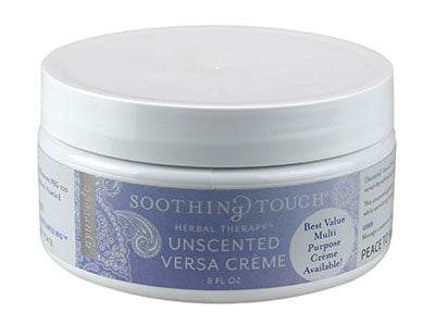 Soothing Touch Versa Creme, Unscented, 8 oz. jar — for Massage Therapy and Muscle Recovery