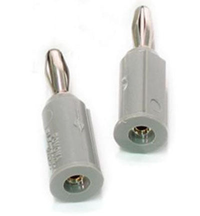Mettler Pin to Banana Adapter Plug, Grey - set of 4 — for Electrotherapy Pain Management